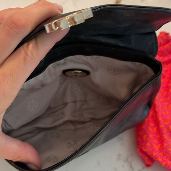 TORY BURCH MINI MEGAN BLACK CROSSBODY CHAIN BAG & Storage bag - Picture 5 of 5